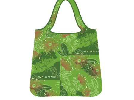 Shopping Bag Foldable Pohutukawa Green on Sale