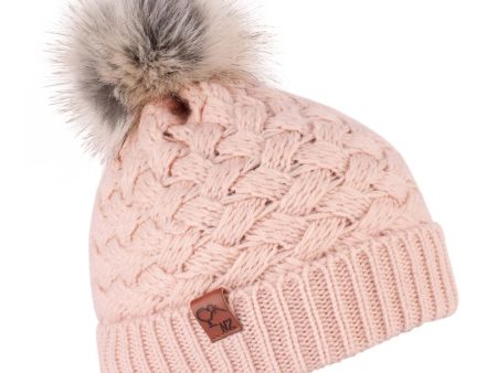 Pom Pom Beanie-Pink Hot on Sale