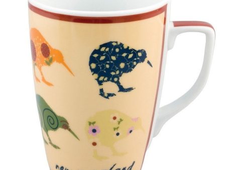 Coffee Cup Kiwi Applique Online now