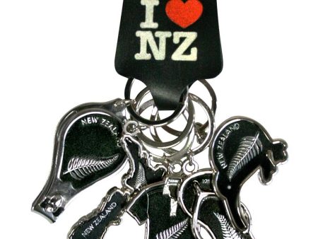 Key Rings Clipper Silver Fern- 5pk Discount