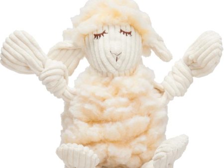 HuggleHounds Hugglefleece Flufferknottie Louise the Lamb Small Dog Toy Discount