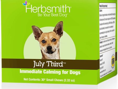 Herbsmith Dog Supplements July Third Calming Chews Online