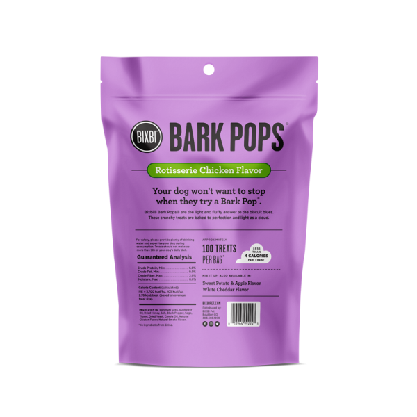 Bixbi Bark Pops Dog Treats Rotisserie Chicken For Cheap