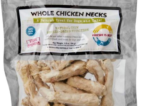 Fresh Is Best Freeze Fried Treats Chicken Necks, 3.5oz For Cheap