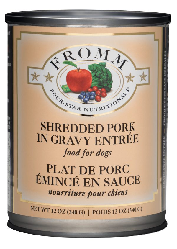 Fromm Four Star Grain Free Dog Can Food, Shredded Pork Online now