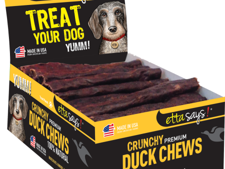 Etta Says Dog Crunchy Jerky Chew Duck, 4  Single Fashion