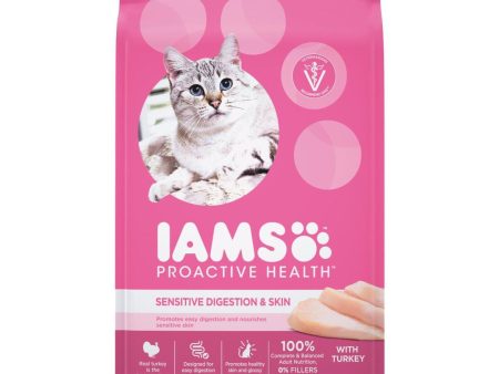 Iams Proactive Health Sensitive Digestion & Skin Formula 6 Lb. Turkey Flavor Adult Cat Food Supply