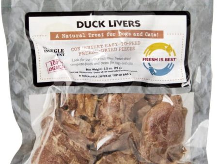 Fresh is Best Freeze Dried Treats, Duck Liver Fillets 3.5 oz Supply