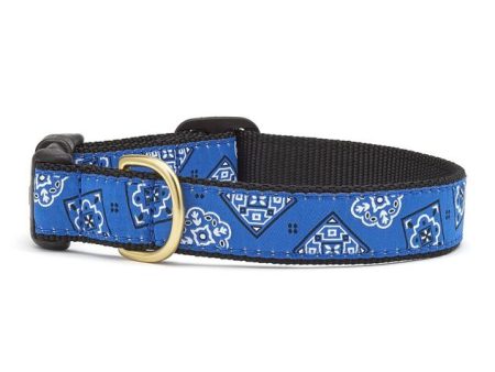 Up Country Dog Collar Blue Bandana Fashion