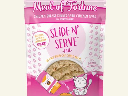 Weruva Slide N Serve Pate Grain Free Cat Wet Food Meal of Fortune Chicken Breast with Chicken Liver For Discount