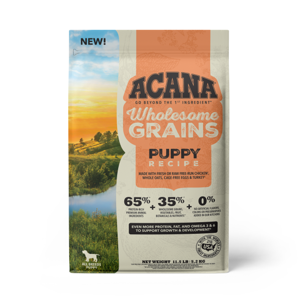 Acana 60% Wholesome Grains Dog Dry Food Puppy Recipe Cheap