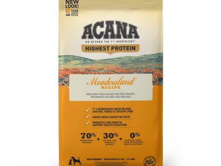 Acana Highest Protein Grain Free Dog Dry Food Meadowland Fashion