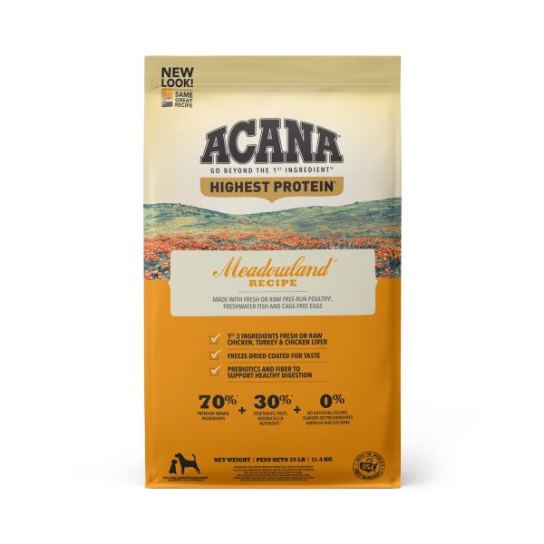 Acana Highest Protein Grain Free Dog Dry Food Meadowland Fashion