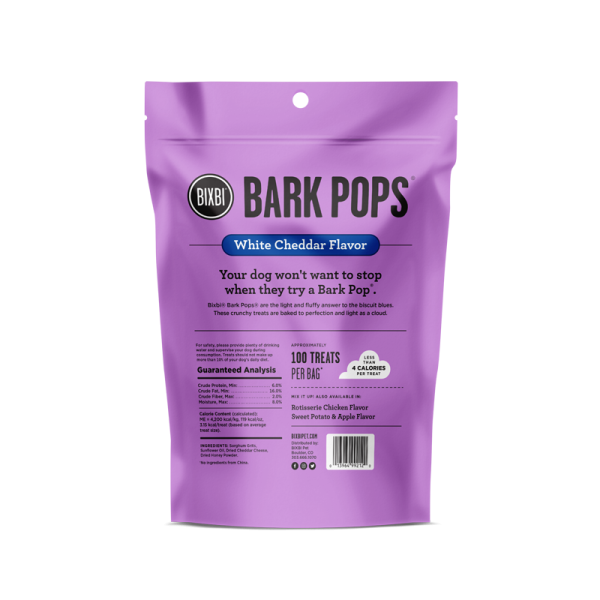 Bixbi Bark Pops Dog Treats White Cheddar Online Sale