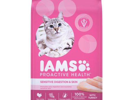 Iams Proactive Health Sensitive Digestion & Skin Formula 3 Lb. Turkey Flavor Adult Cat Food Online Sale