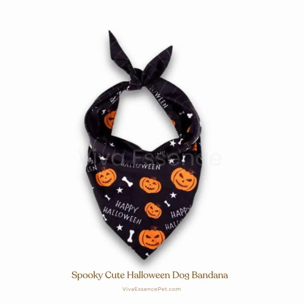 Spooky Cute Halloween Dog Bandana - Soft & Washable For Sale