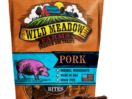 Wild Meadow Farms Dog Jerky Treats Pork Bites, 3.5oz Hot on Sale