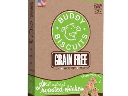 Buddy Biscuit Oven Baked Dog Grain Free Treats Teeny Chicken Hot on Sale