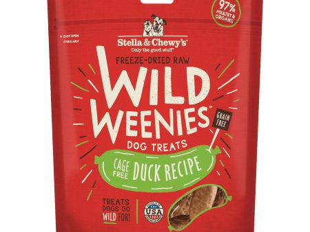 Stella & Chewy s Dog Treats Freeze Dried Wild Weenies Duck Recipe Online now