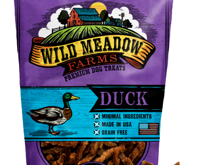 Wild Meadow Farms Dog Jerky Treats Duck Minis, 4oz For Sale