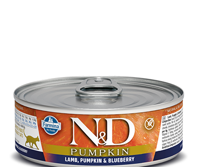 Farmina N&D Pumpkin Grain Free Cat Can Food Lamb & Blueberry Online Sale