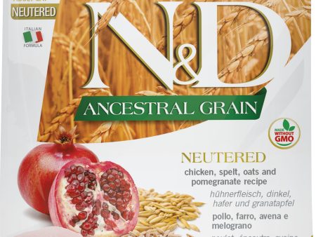 Farmina N&D Ancestral Grains Cat Dry Food Chicken & Pomegranate Neutered Fashion