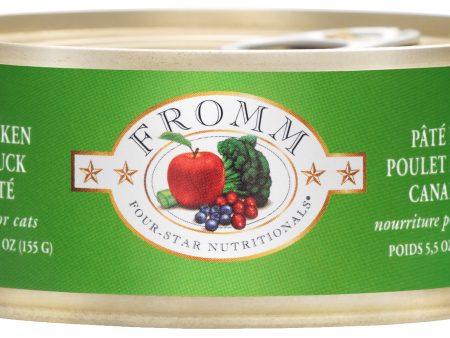 Fromm Four Star Grain Free Cat Can Food, Pate Chicken & Duck Online Hot Sale