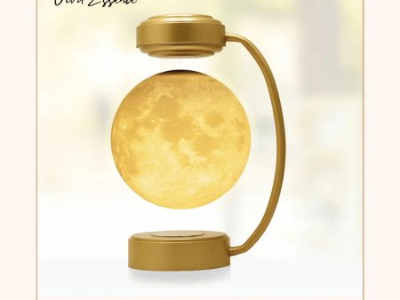 Magnetic Levitating Moon Lamp - Creative Night Light with 3 Color Modes Online Sale