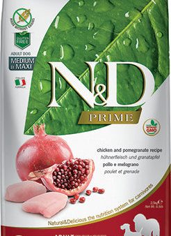 Farmina N&D Prime Grain Free Dog Dry Food Chicken & Pomegranate Adult Med Maxi Online