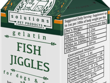 Solutions Pet Product Frozen Gelatin Supplement Fish Jiggles Online