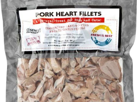 Fresh is Best Freeze Dried Treats, Pork Heart Fillets 3oz Fashion