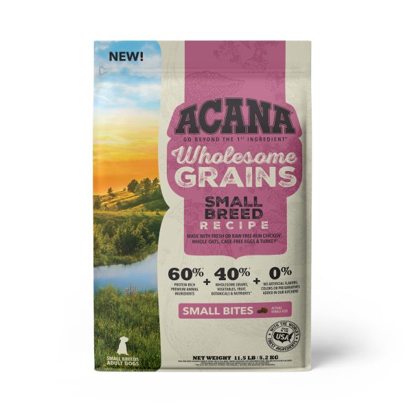 Acana 60% Wholesome Grains Dog Dry Food Small Breed Recipe on Sale