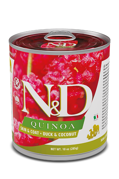 Farmina N&D Quinoa Functional Grain Free Dog Can Food Skin & Coat Duck & Coconut Online now