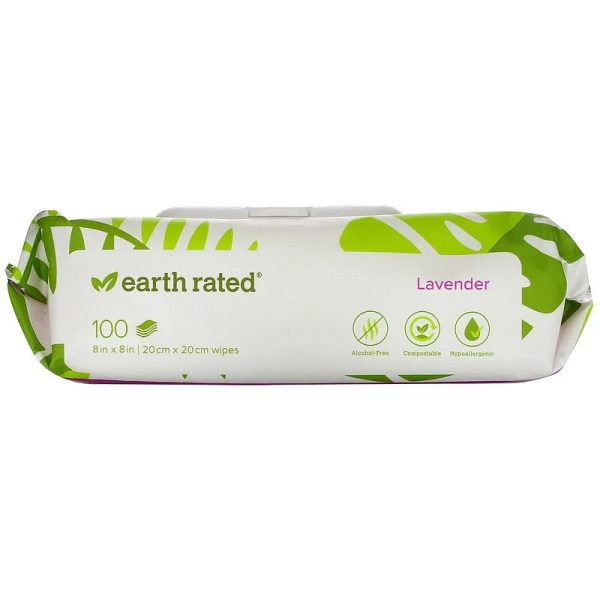 Earth Rated Grooming Wipes Scented Lavender Online now