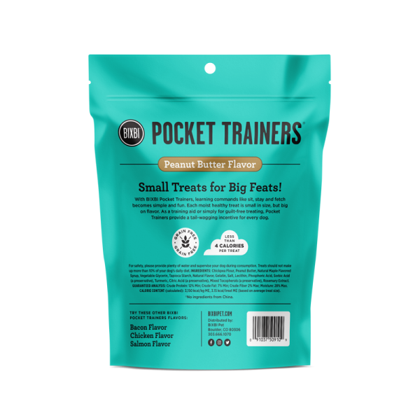 Bixbi Pocket Trainer Dog Treats Peanut Butter Online Sale