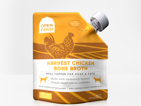 Open Farm Bone Broth Chicken, 12oz Online now