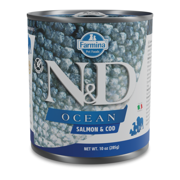 Farmina N&D Ocean Grain Free Dog Can Food Salmon & Codfish Online now