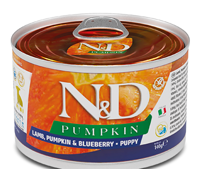 Farmina N&D Pumpkin Grain Free Dog Can Food Lamb & Blueberry Puppy Online now