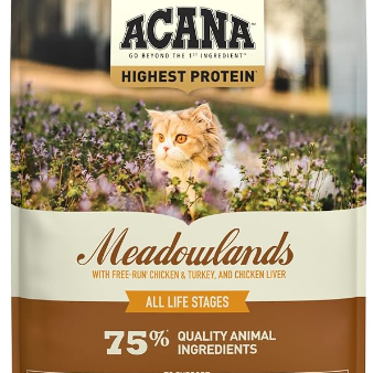 Acana Highest Protein Grain Free Cat Dry Food Meadowland Online now