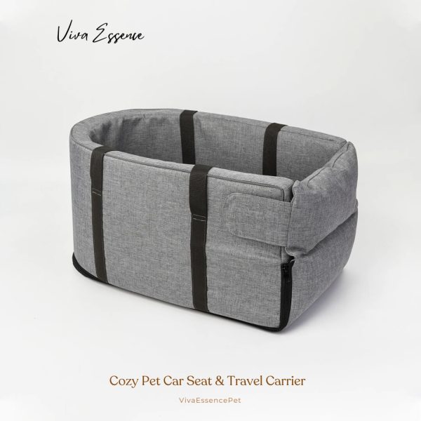 Cozy Pet Car Seat & Travel Carrier - Safe & Comfy Journeys Fashion