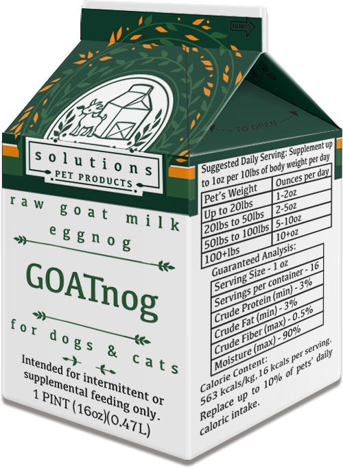 Solutions Pet Products Frozen Raw Goat Milk GOATnog Online now