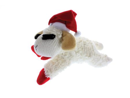 Multipet Christmas Lamb Chop Small Plush Squeaky Sheep Toy For Dogs Hot on Sale