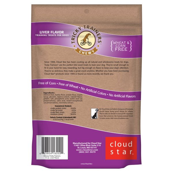 Cloud Star Tricky Trainers Chewy Dog Treats Liver For Sale