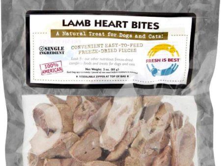 Fresh is Best Freeze Dried Treats, Lamb Heart Bites 3oz Online Sale