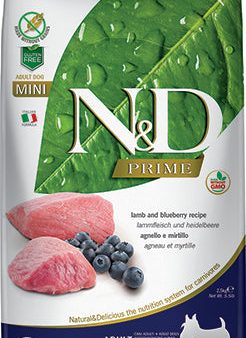 Farmina N&D Prime Grain Free Dog Dry Food Lamb & Blueberry Adult Mini Supply