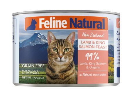 Feline Natural Grain Free Cat Can Food Lamb & Salmon on Sale