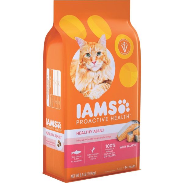 Iams Proactive Health 3.5 Lb. Salmon & Tuna Flavor Adult Cat Food Online now