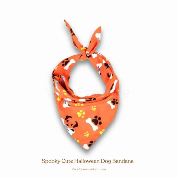 Spooky Cute Halloween Dog Bandana - Soft & Washable For Sale