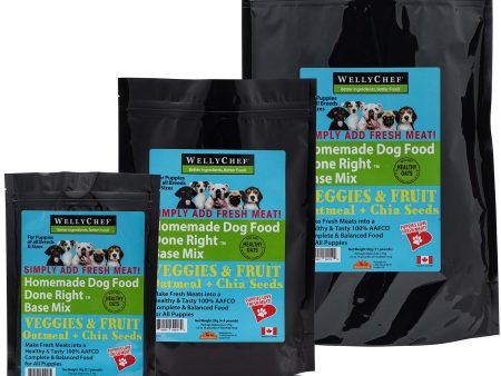 WellyChef  Homemade Puppy Food Done Right Base Mix - Just Add Fresh Meat Online now