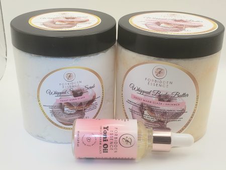 (1) Yoni Oil+ (1) 10 oz Whipped Body Butter+(1) 10 oz Sugar Scrub Bundle Cheap